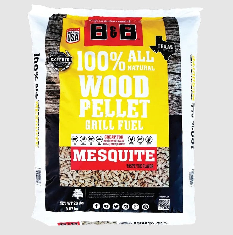 B&B Mesquite Pellets 9kg
