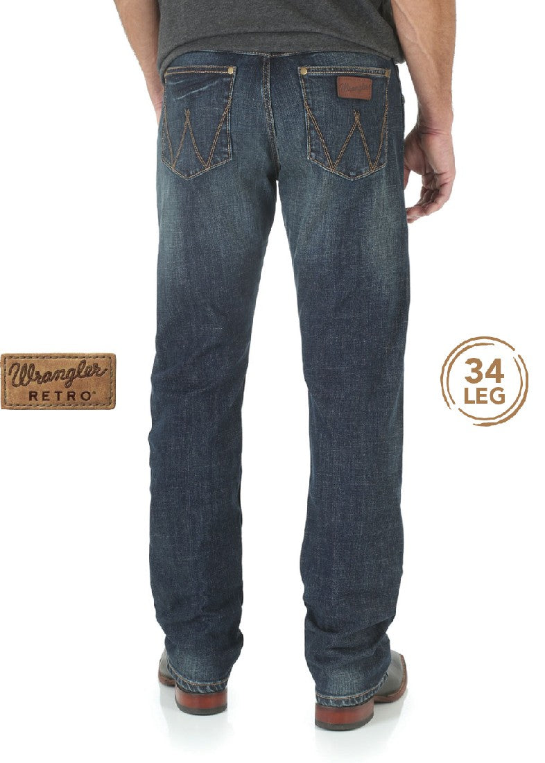 Wrangler Men's Bozeman Retro Slim Straight Jean