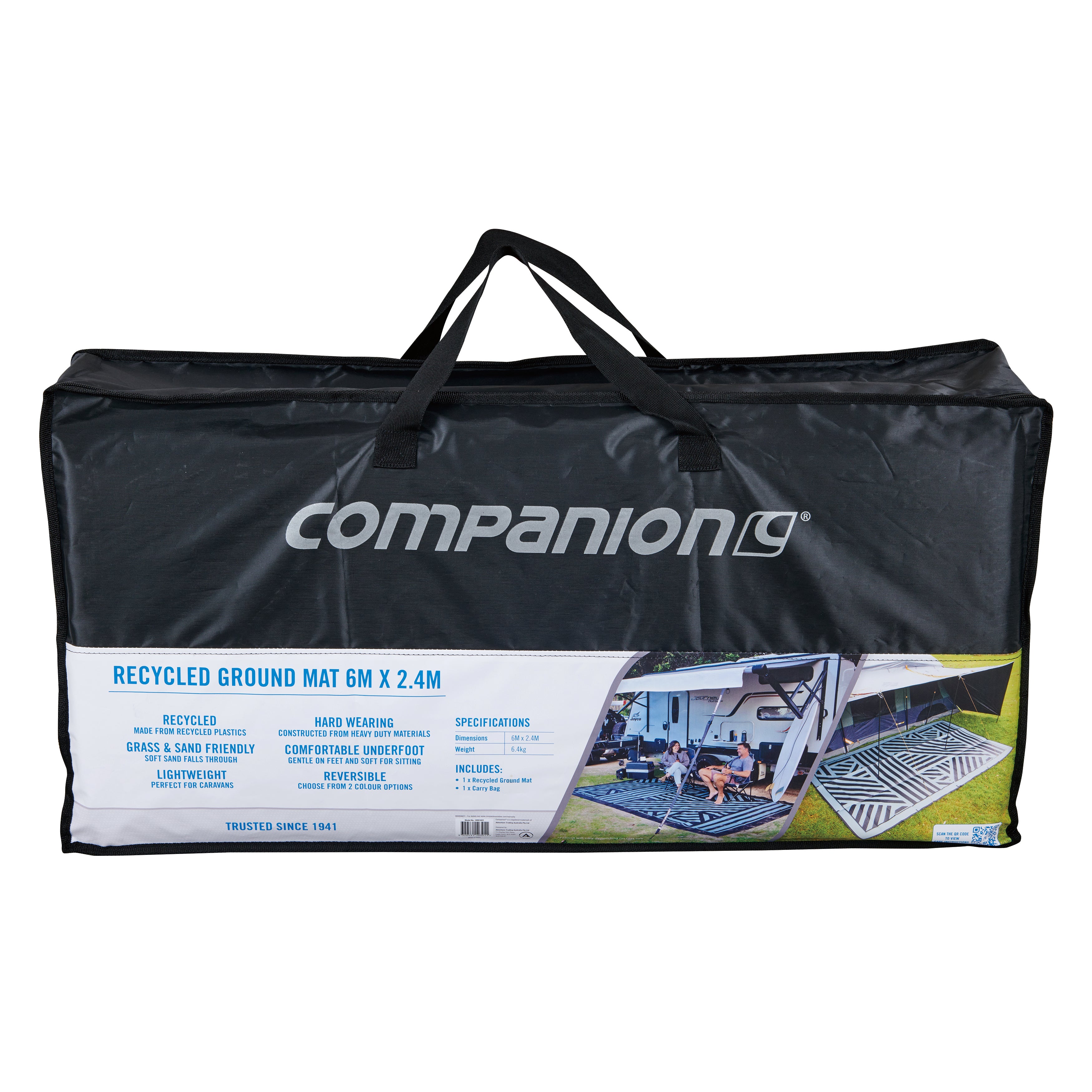 Companion Caravan Recycled Ground Mat 6M X 2.4M
