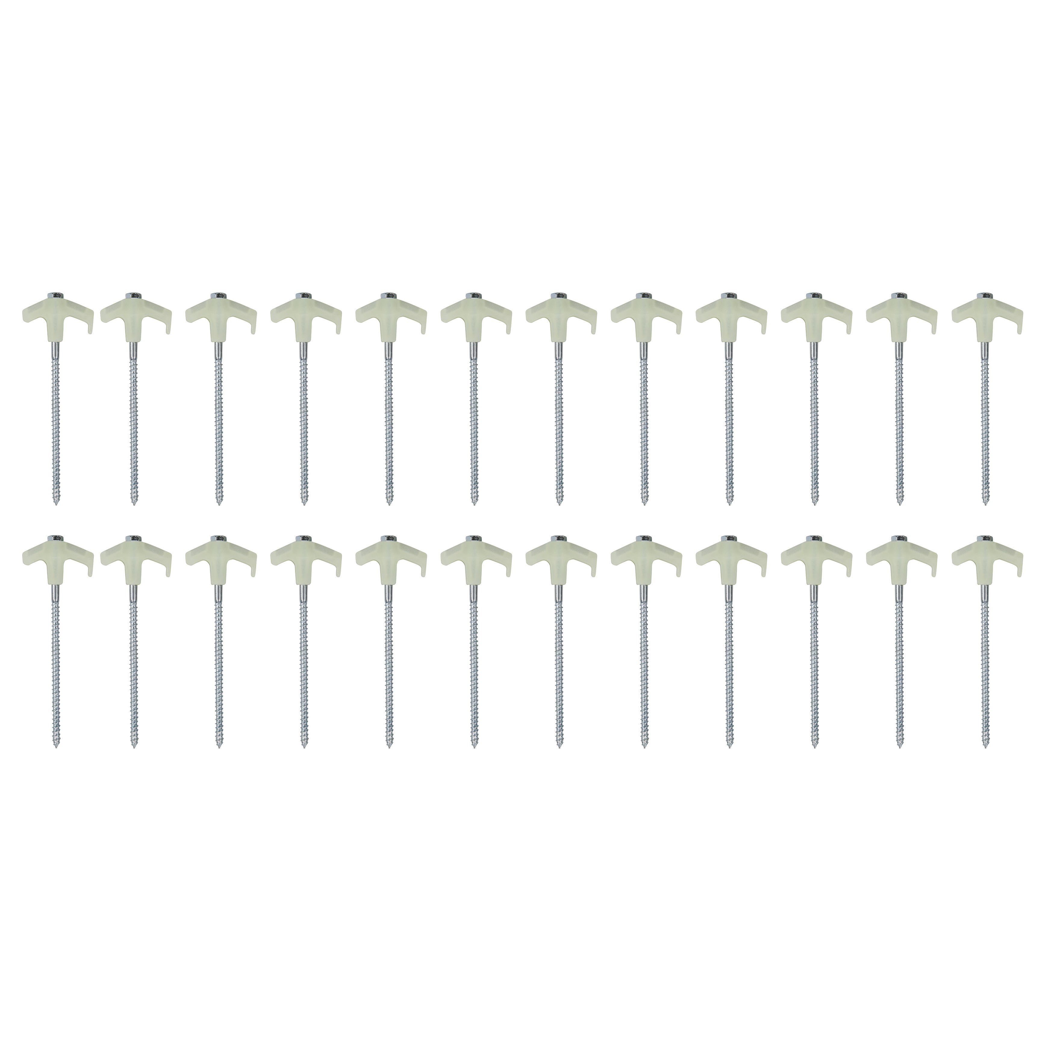 OZtrail Glow in the Dark Screw-In Tent Peg Set - 25pc