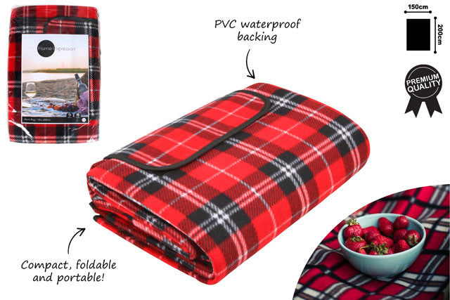 Home Expressions Tartan Picnic Rug