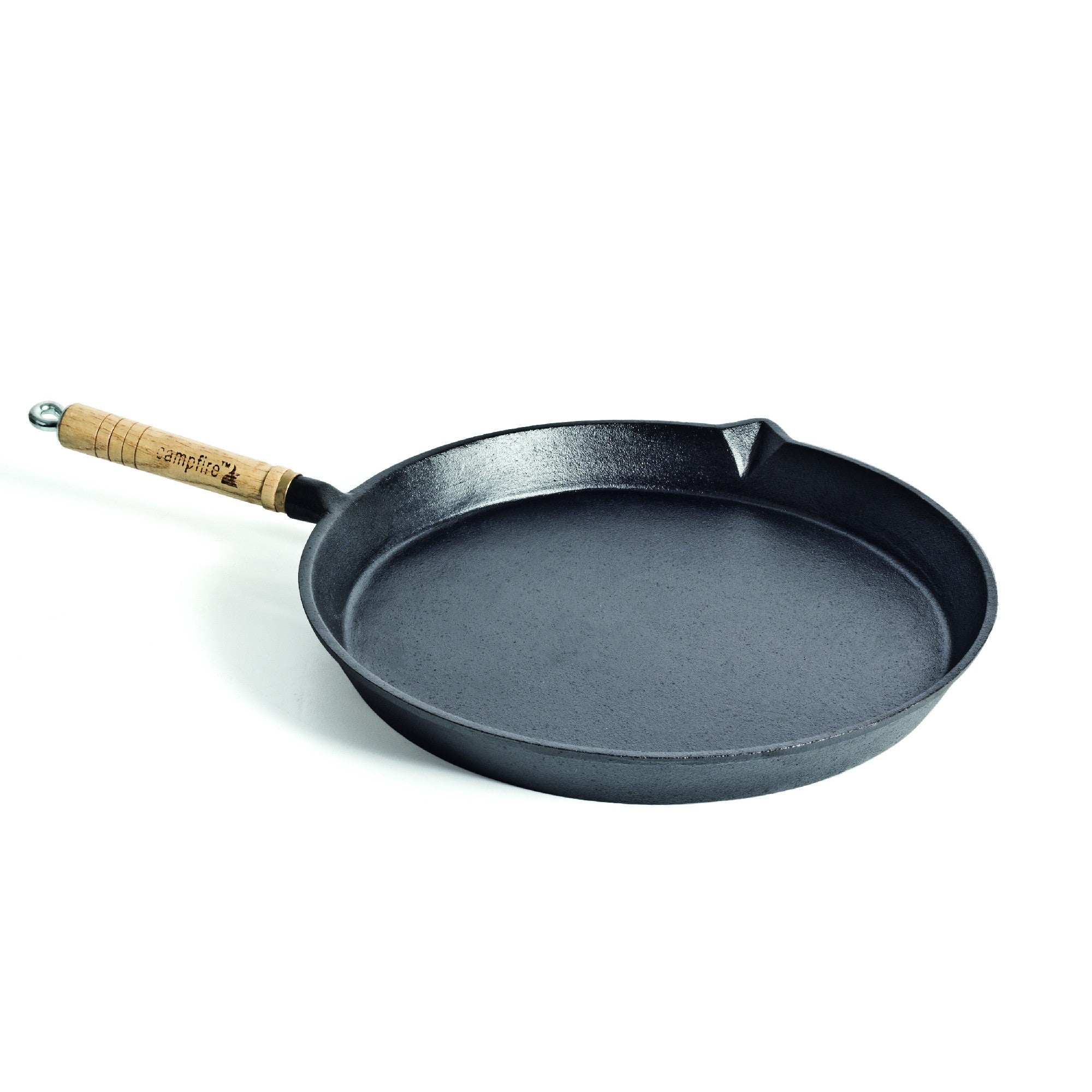 Campfire Round Frying Pan with Solid Handle 30cm
