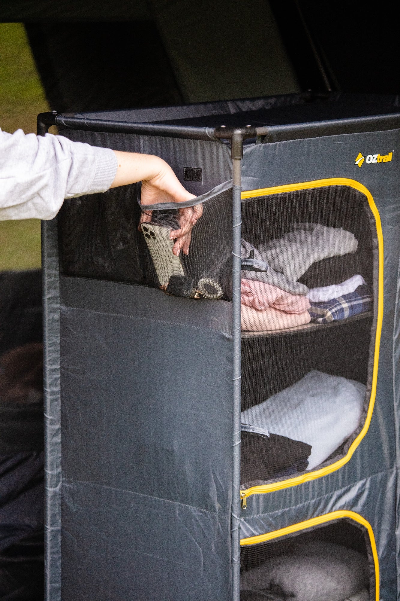 OZtrail Folding 5 Shelf Cupboard