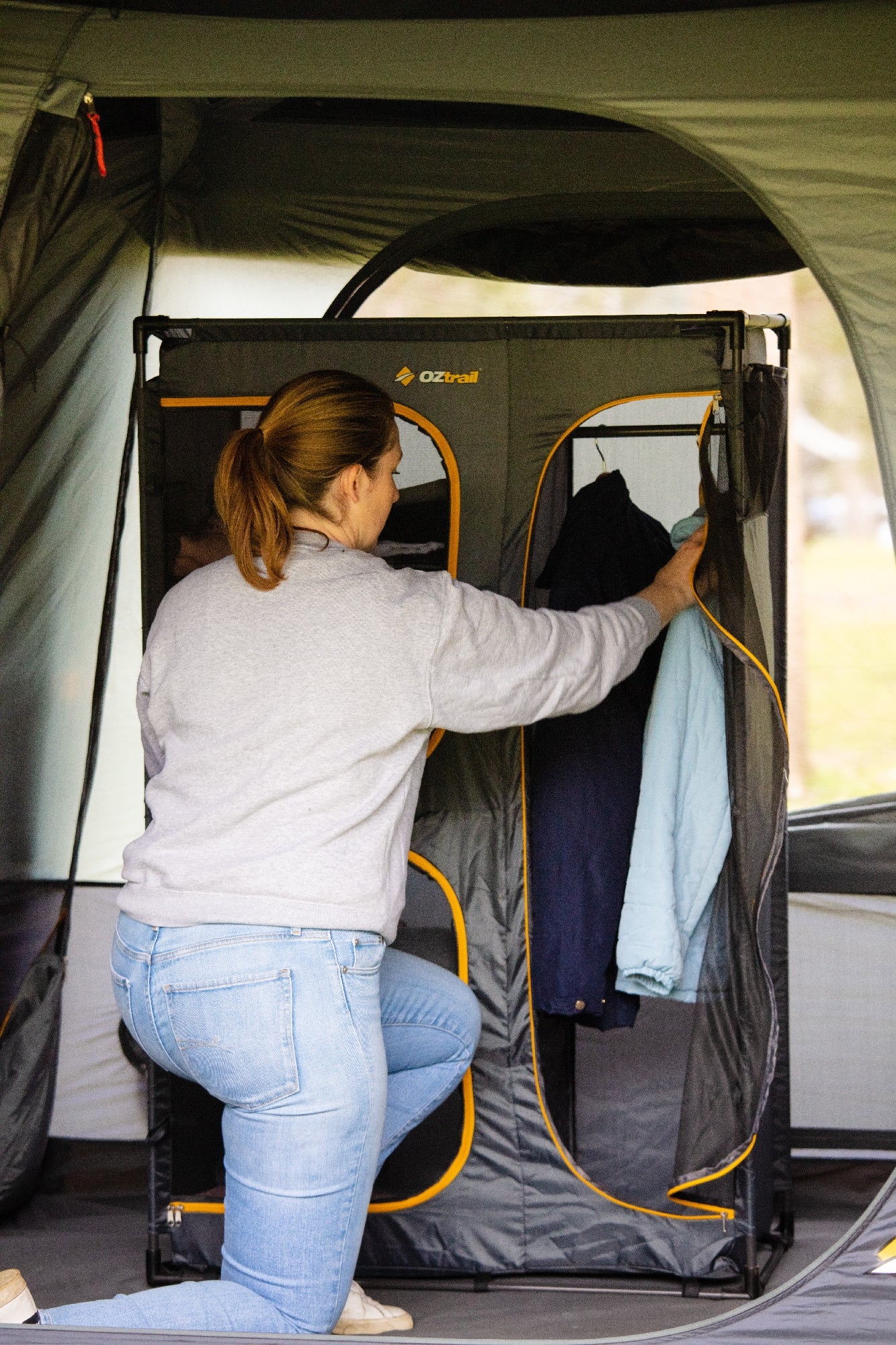 OZtrail Folding 5 Shelf Cupboard