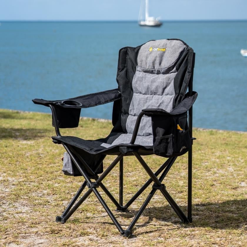 Oztrail Big Boy Arm Chair - Black