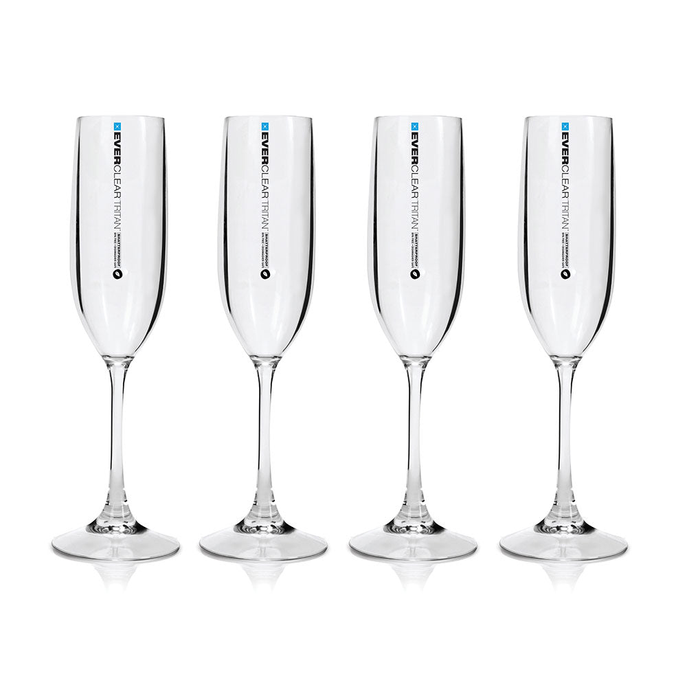 Everclear Tritan 145ml Champagne Flutes 4pk