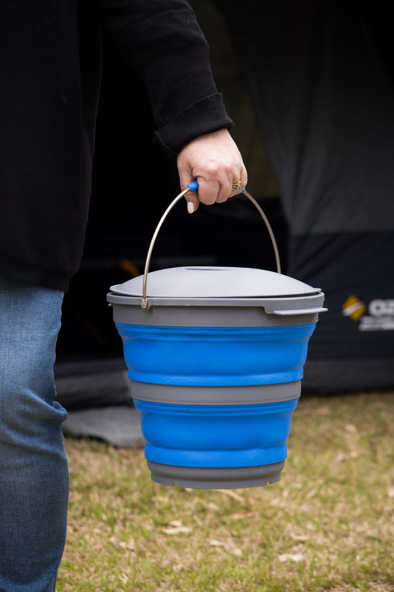 Popup Bucket with Lid 10L