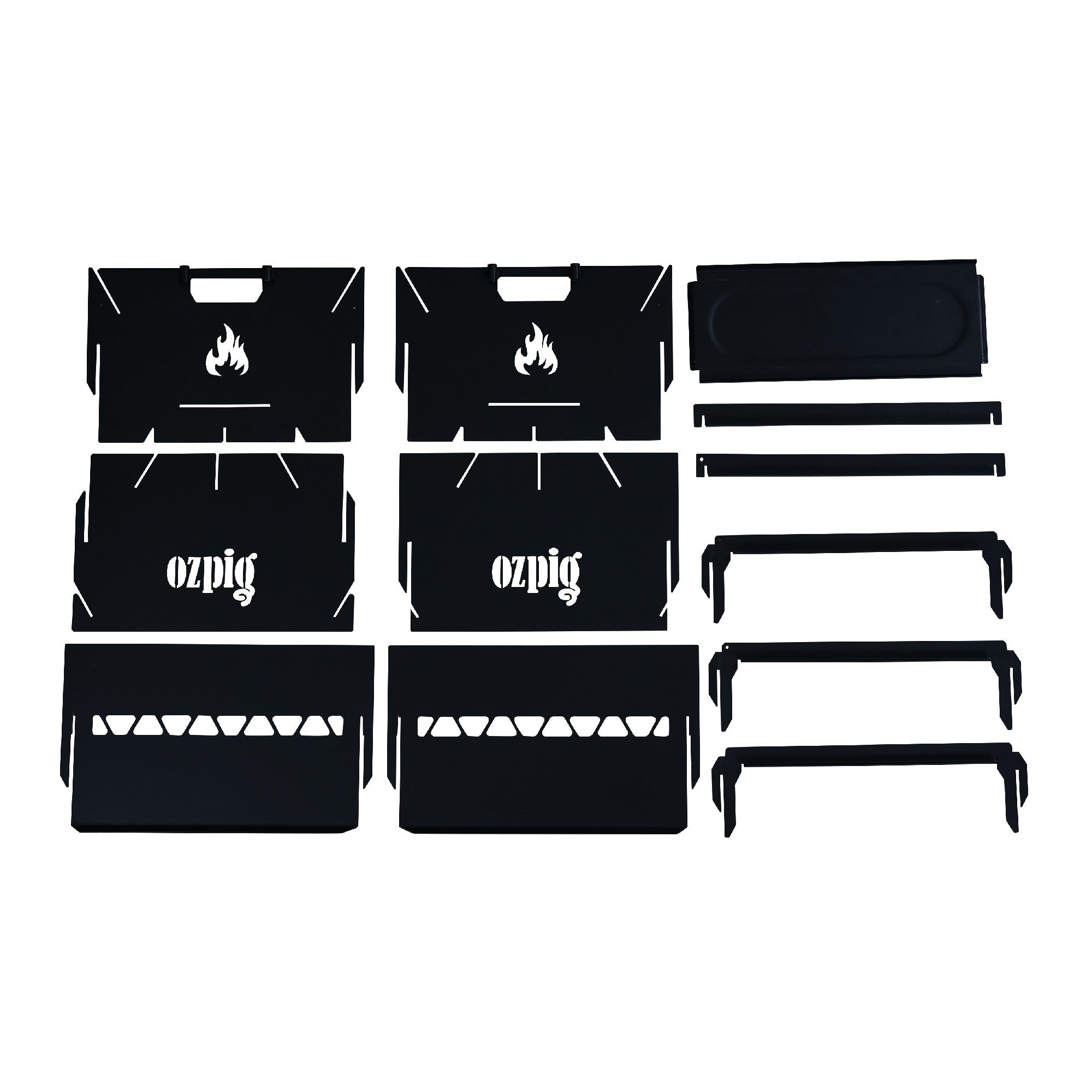 Ozpig 3-in-1 Flat Pack Fire Pit