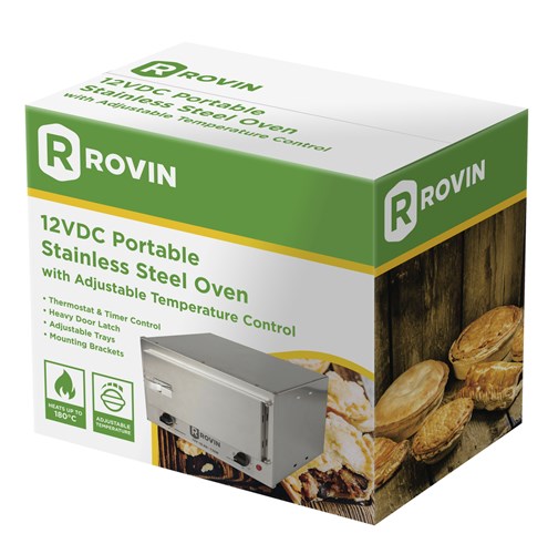 Rovin Stainless Steel 12 Volt Travel Oven