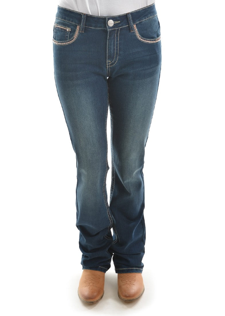 Pure Western Women's Emma Boot Cut Jean 32" Leg
