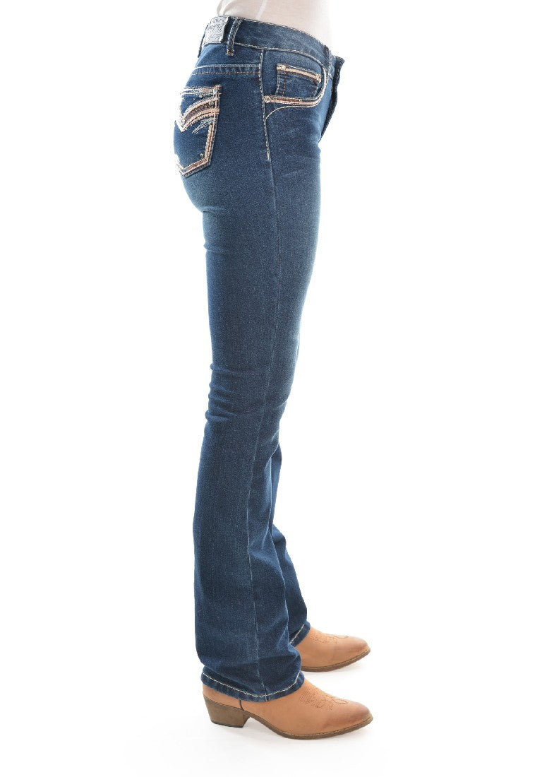 Pure Western Women's Emma Boot Cut Jean 32" Leg