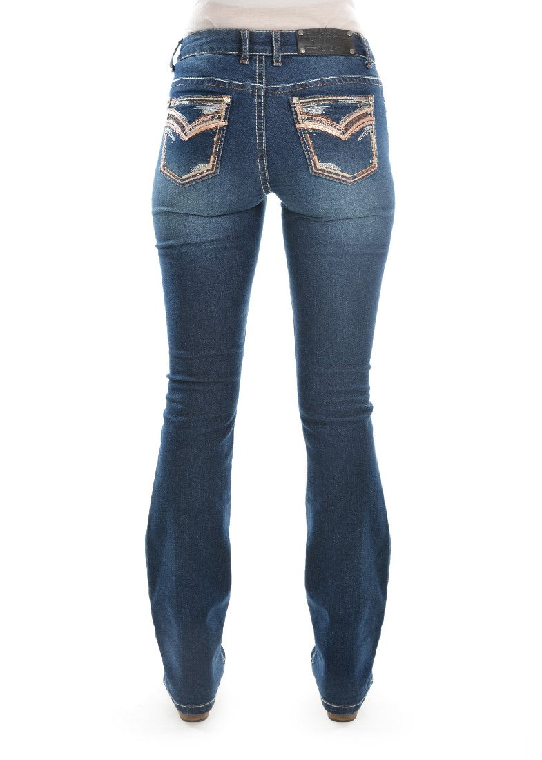 Pure Western Women's Emma Boot Cut Jean 32" Leg