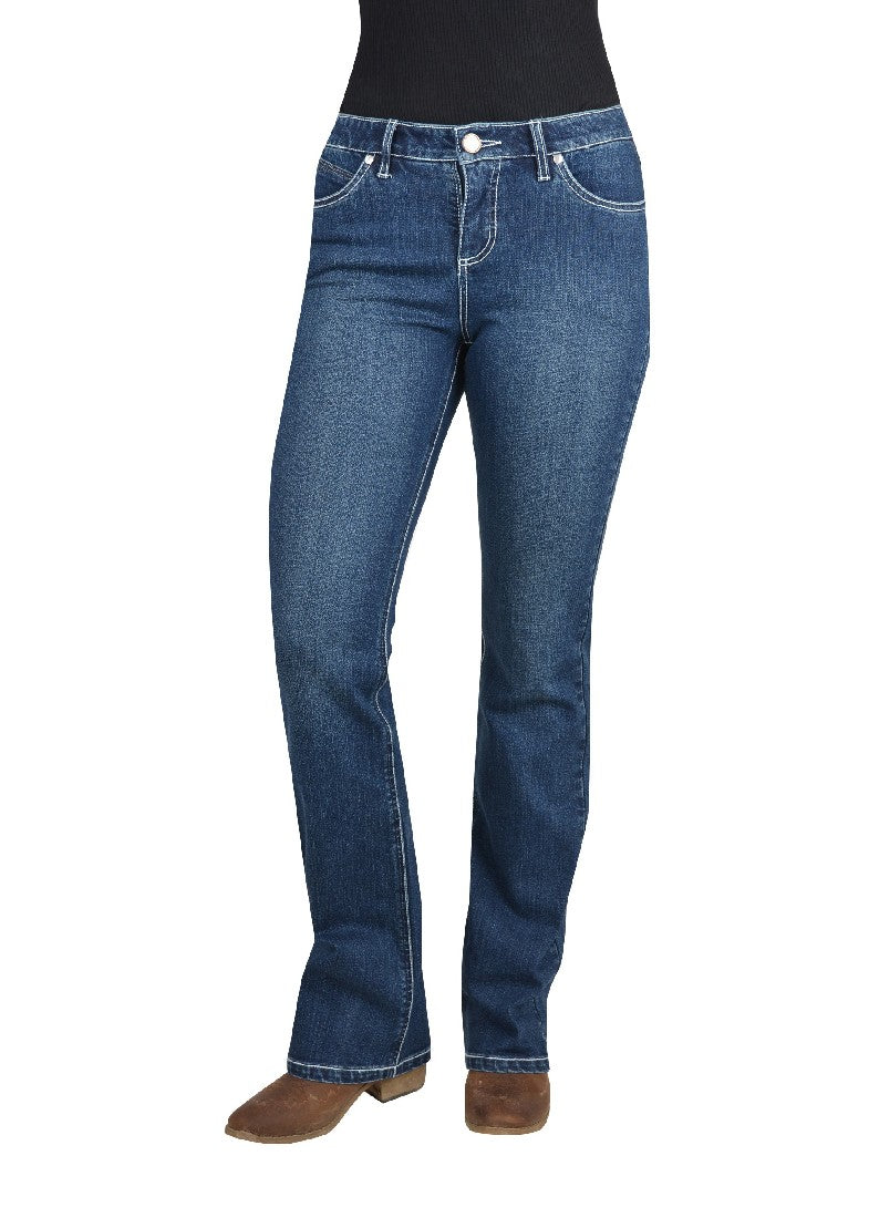 Wrangler Women's Windsong Q-Baby Booty Up Jean 34" Leg