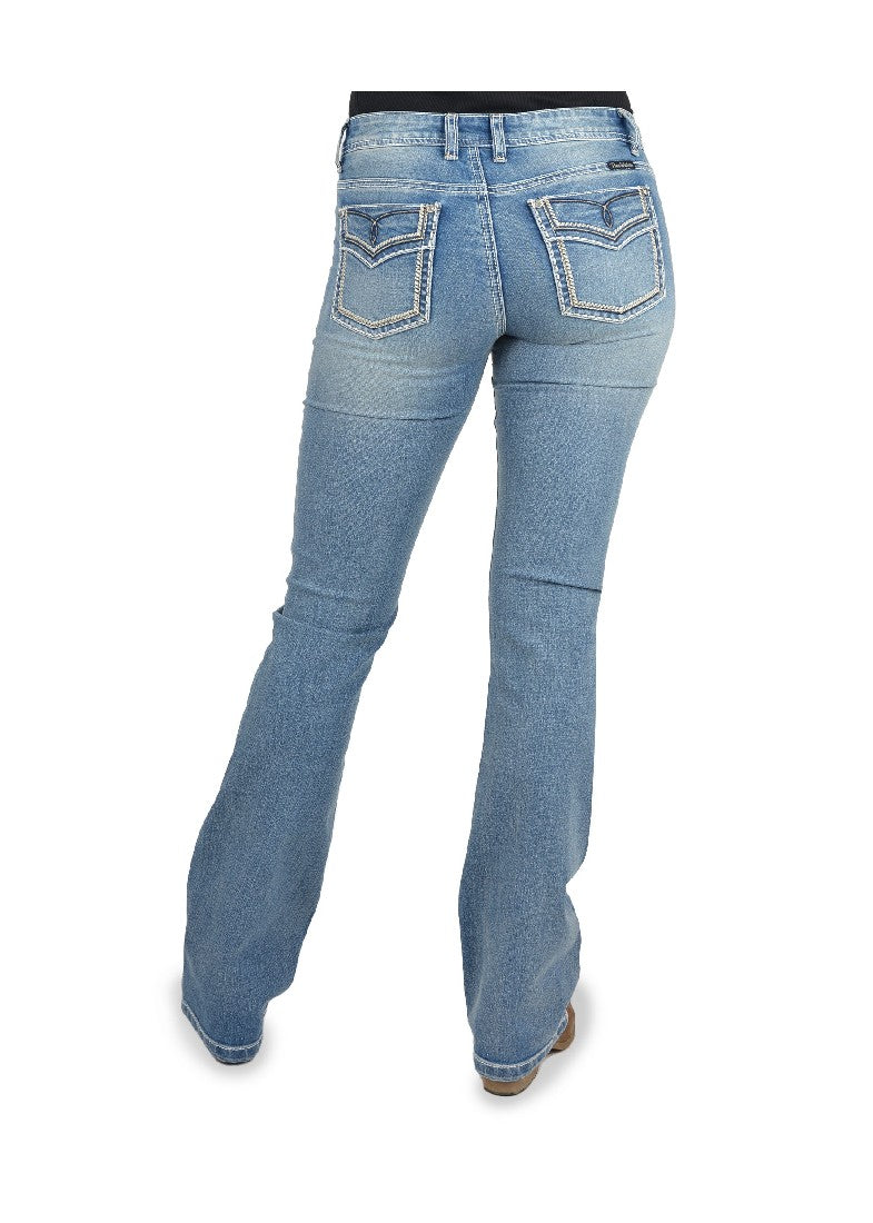 Pure Western Women's Veronica Boot Cut Jean 34" Leg