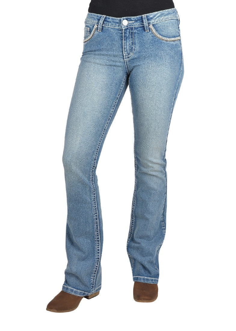 Pure Western Women's Veronica Boot Cut Jean 34" Leg