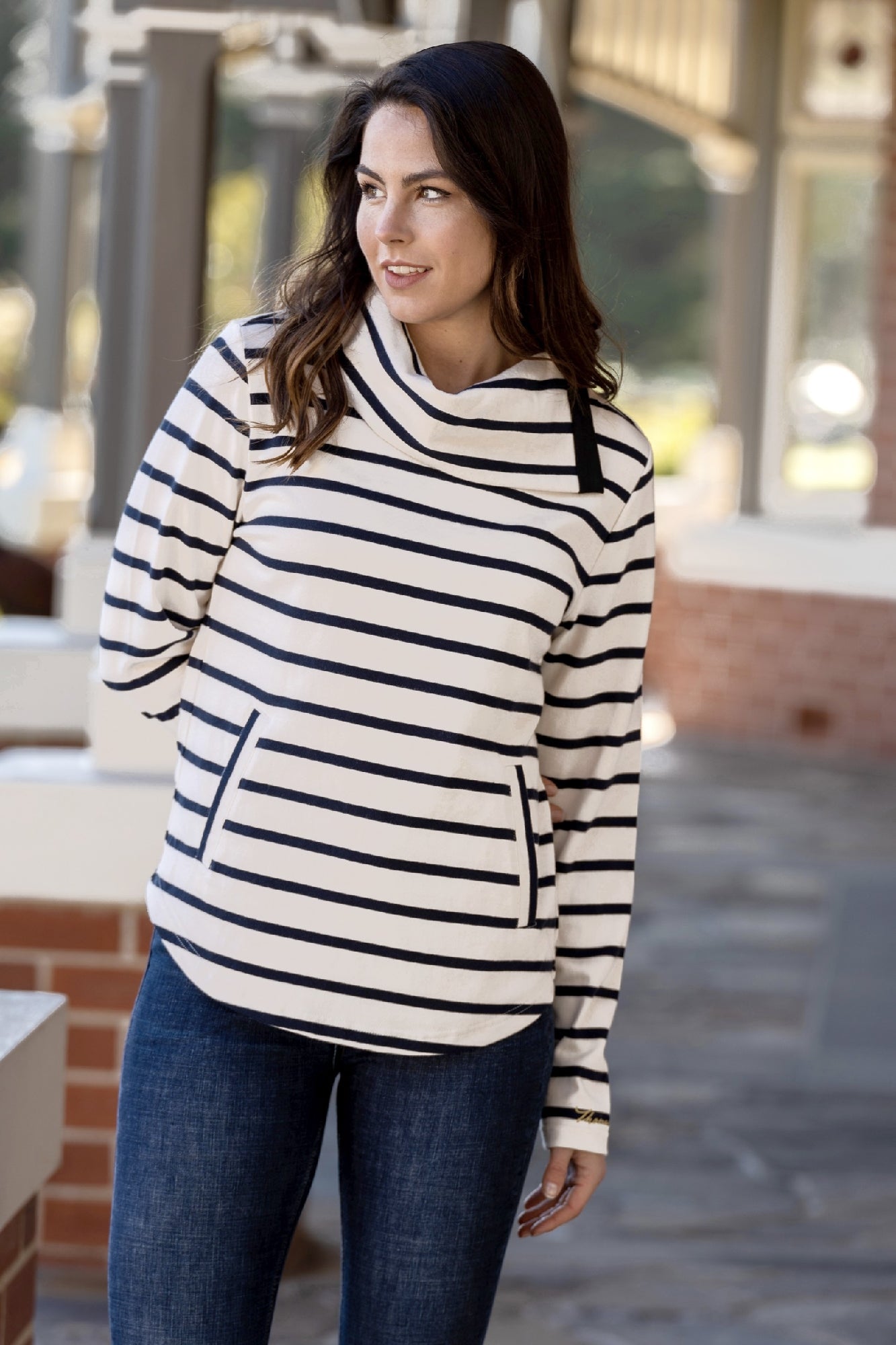 Thomas Cook Women's Annette Shawl Collared Pullover