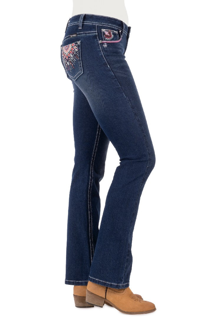 Pure Western Women's Adeline Boot Cut Jean 32" Leg