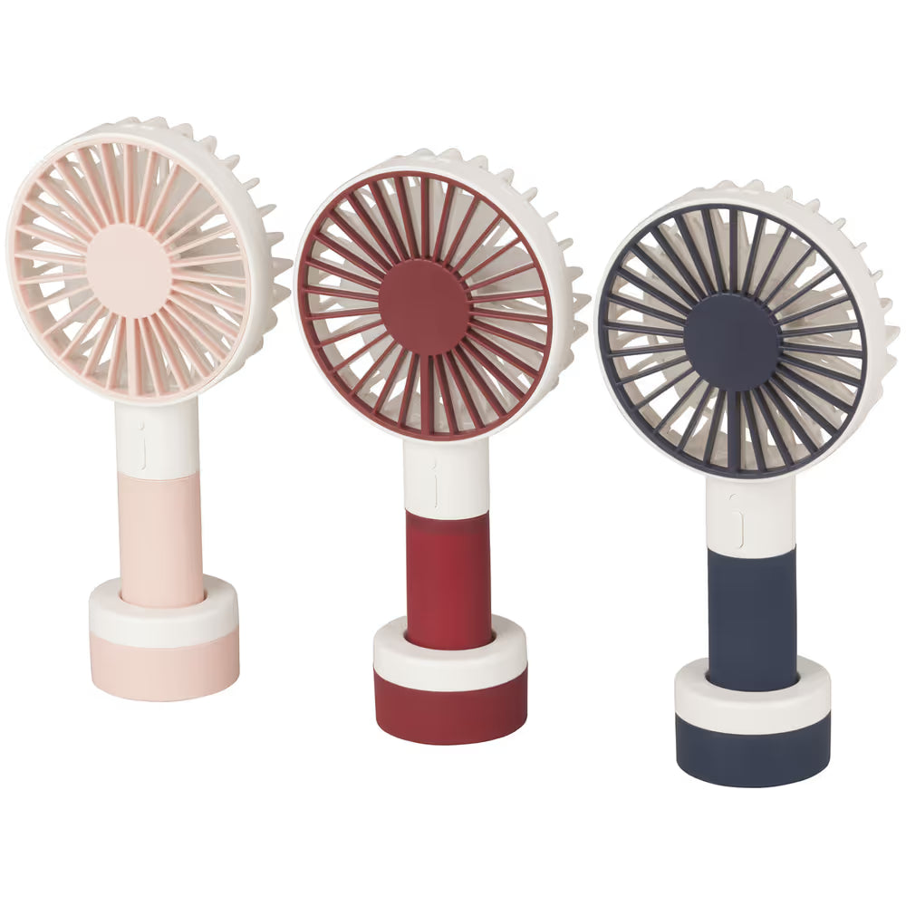 Digitech Portable, Rechargeable LED light fan - Maroon