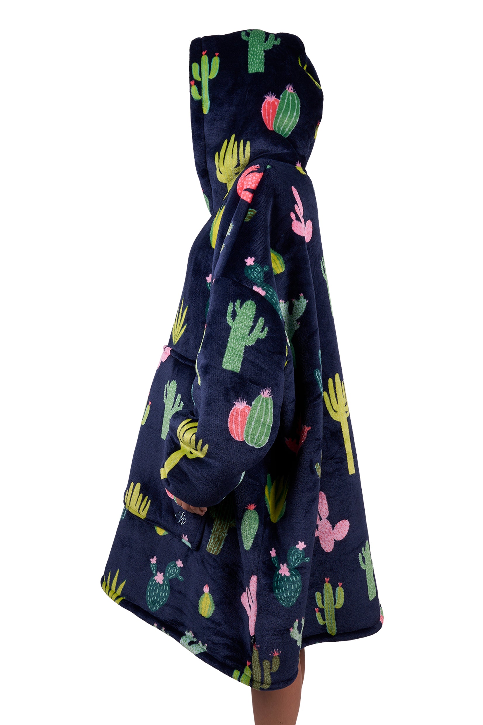 Pure Western Cactus Print Snuggle Hoodie