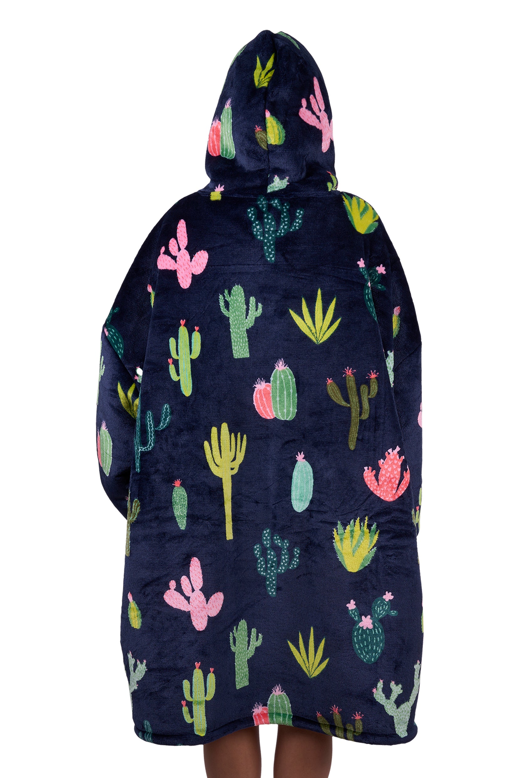 Pure Western Cactus Print Snuggle Hoodie