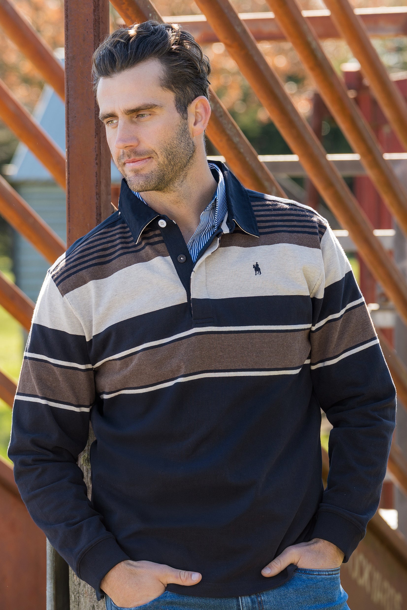 Thomas Cook Men's Bryan Stripe Rugby