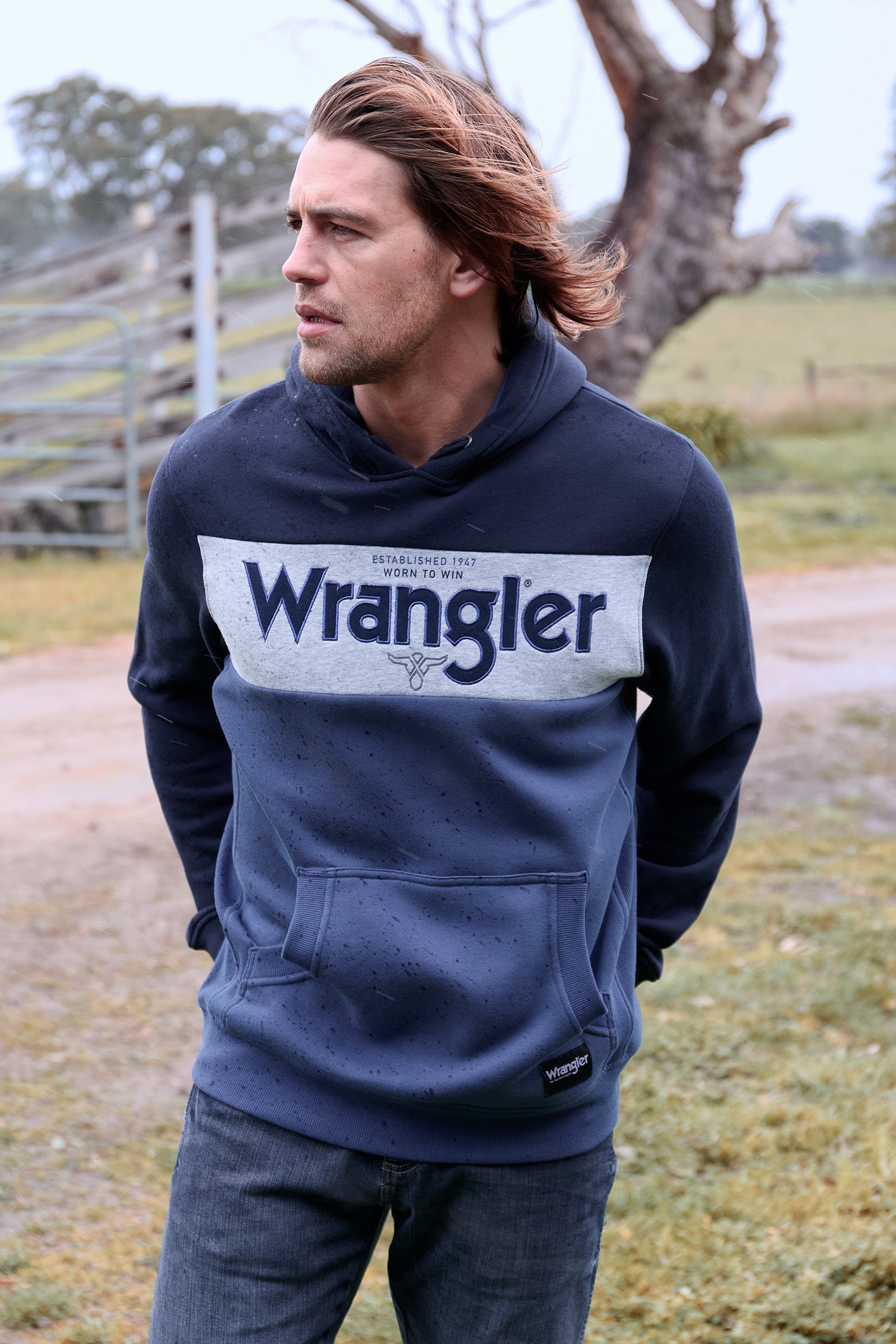 Wrangler Men's Clinton Pullover Hoodie