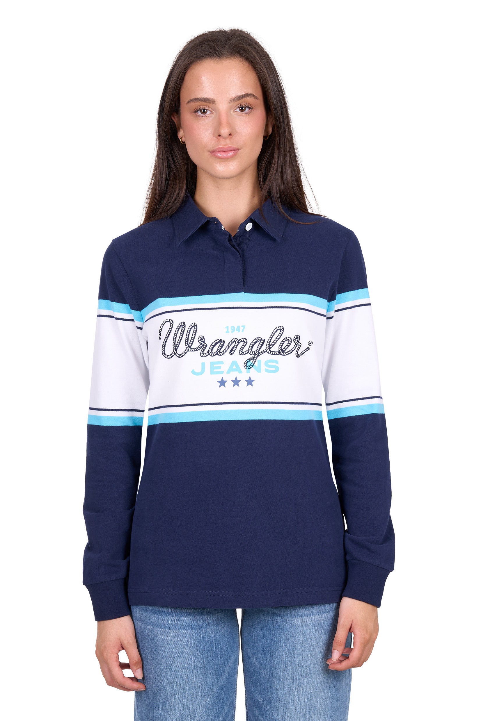 Wrangler Women's Piper Stripe Rugby