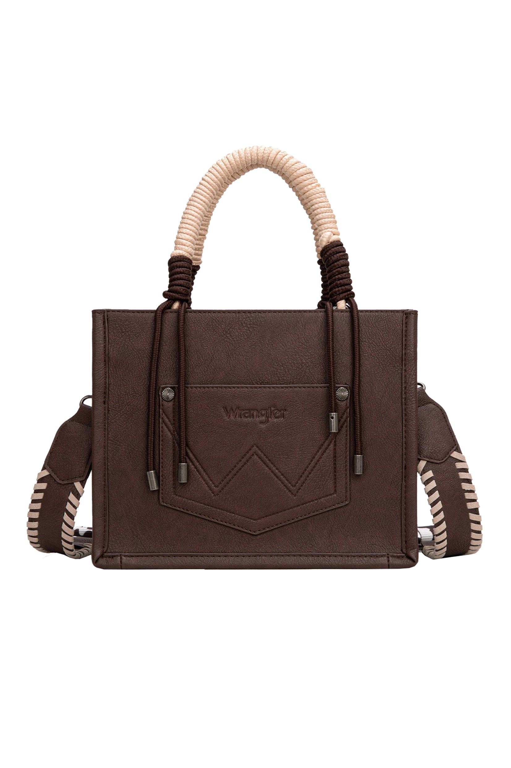 Wrangler Cow Print Tassel Crossbody Bag