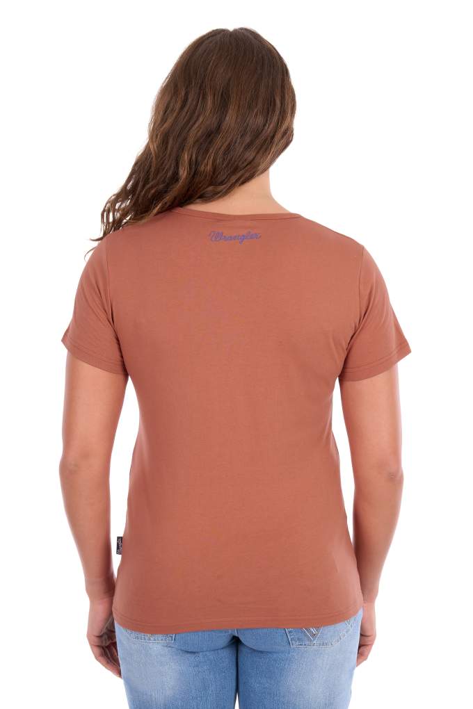 Wrangler Ladies Maya Vneck Tee