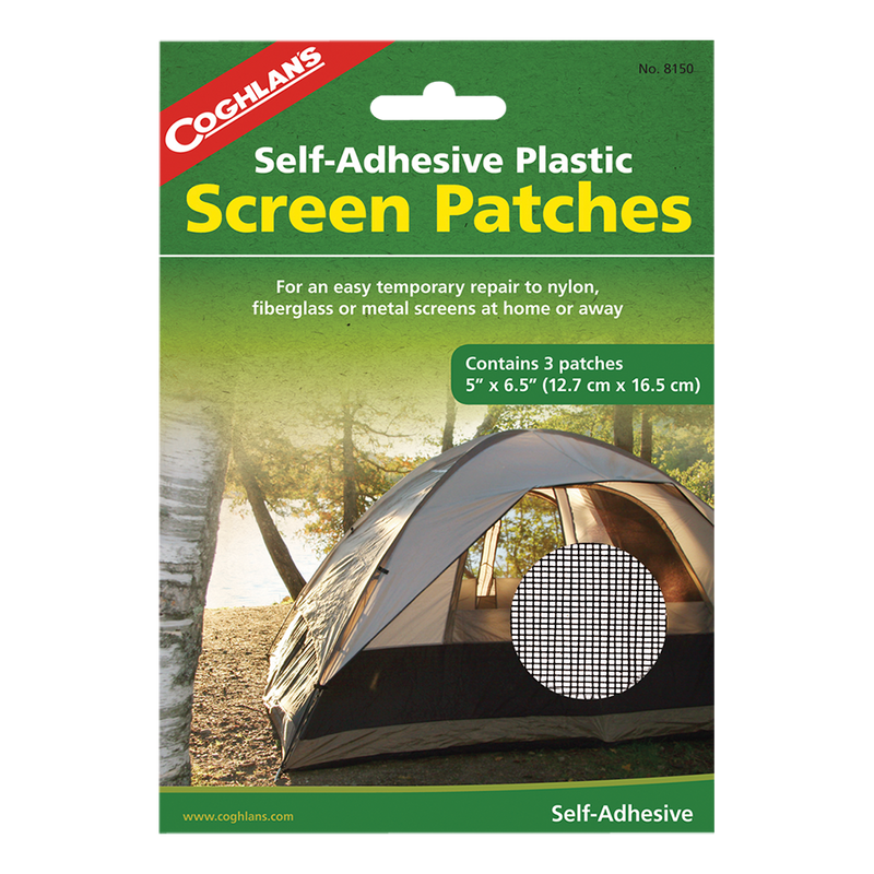Coghlan's Self-Adhesive Plastic Flyscreen Patches