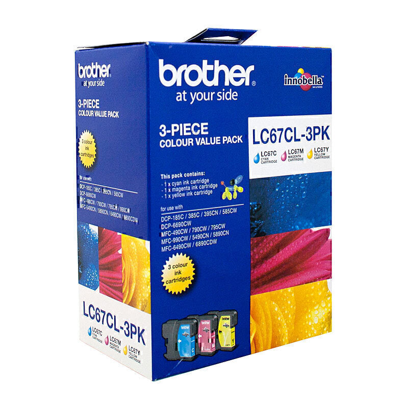 Brother LC67 3-Colour Value Pack