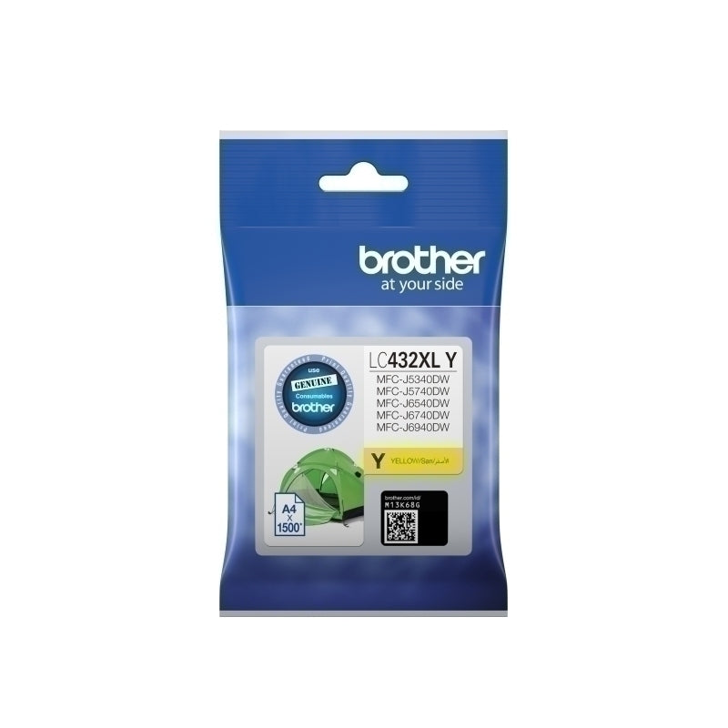 Brother LC432XL Yellow Ink Cartridge