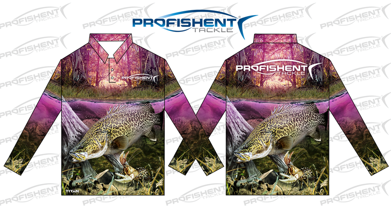 Profishent Pink Yabby/Cod/Cray L/S Fishing Shirt - Kids