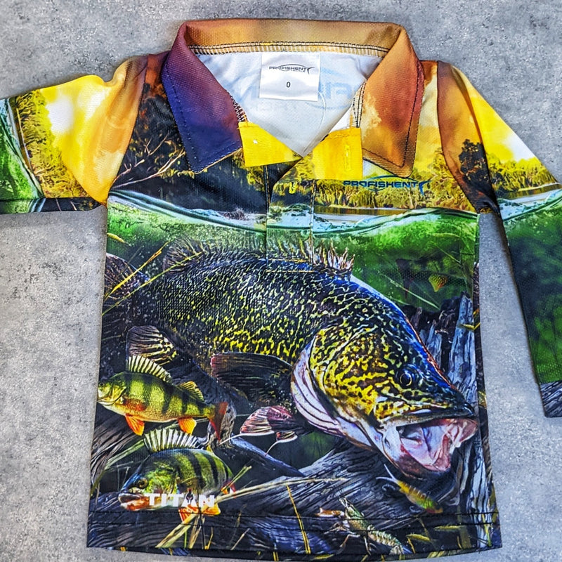 Profishent Cod/Redfin L/S Fishing Shirt - Kids