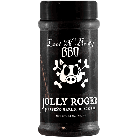 Loot N' Booty BBQ Jolly Roger Jalapeño Garlic Black Rub