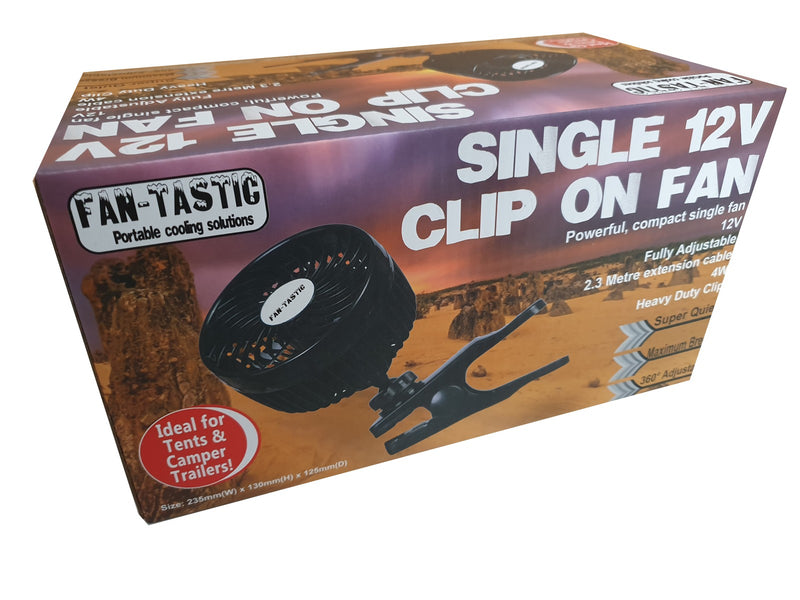Fan-Tastic Single 12V Clip On Fan
