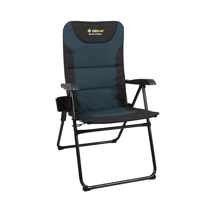 OZtrail Resort 5-Position Arm Chair - Navy