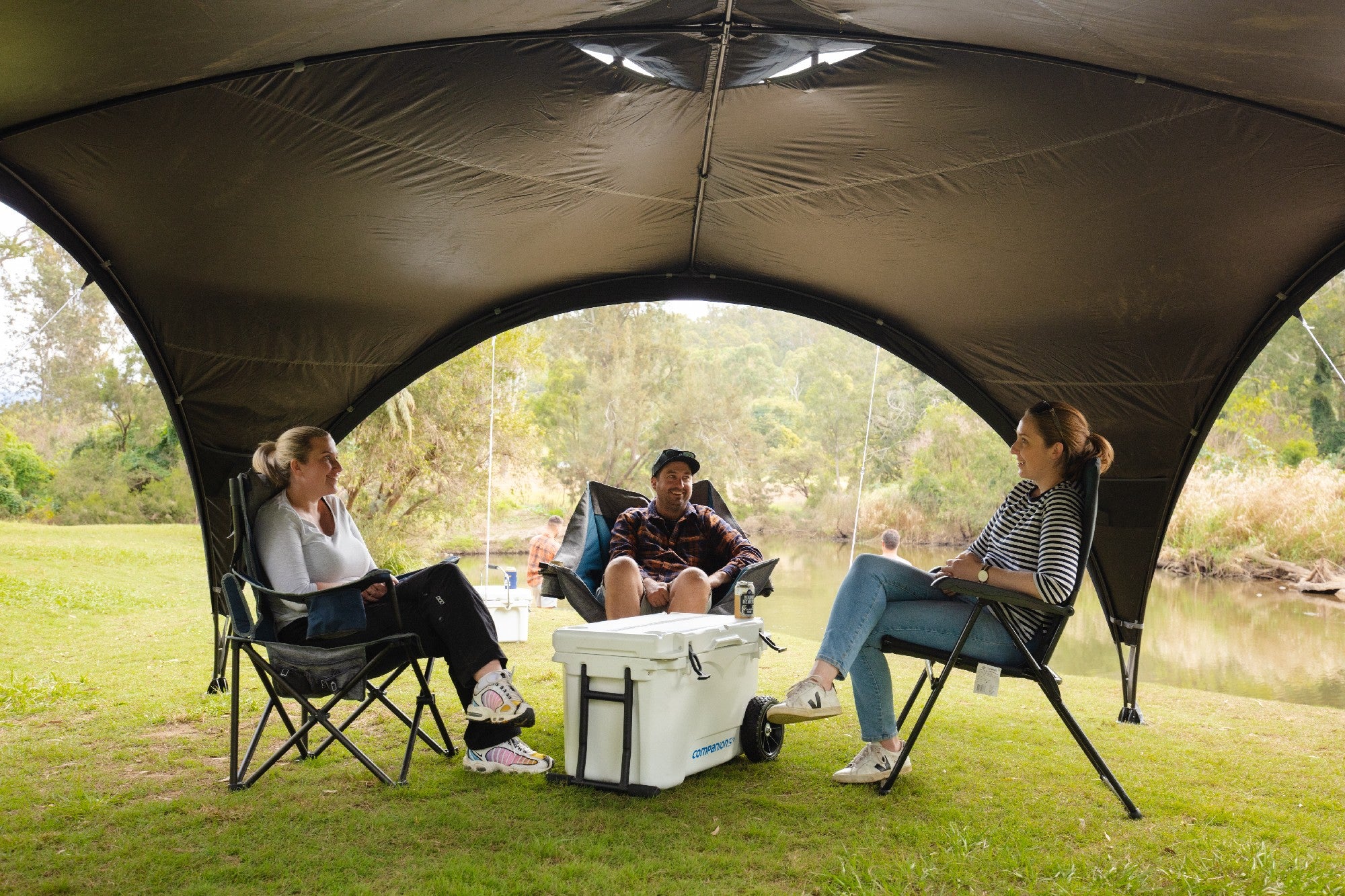 OZtrail 4.2 Blockout Shade Dome with Sun Wall