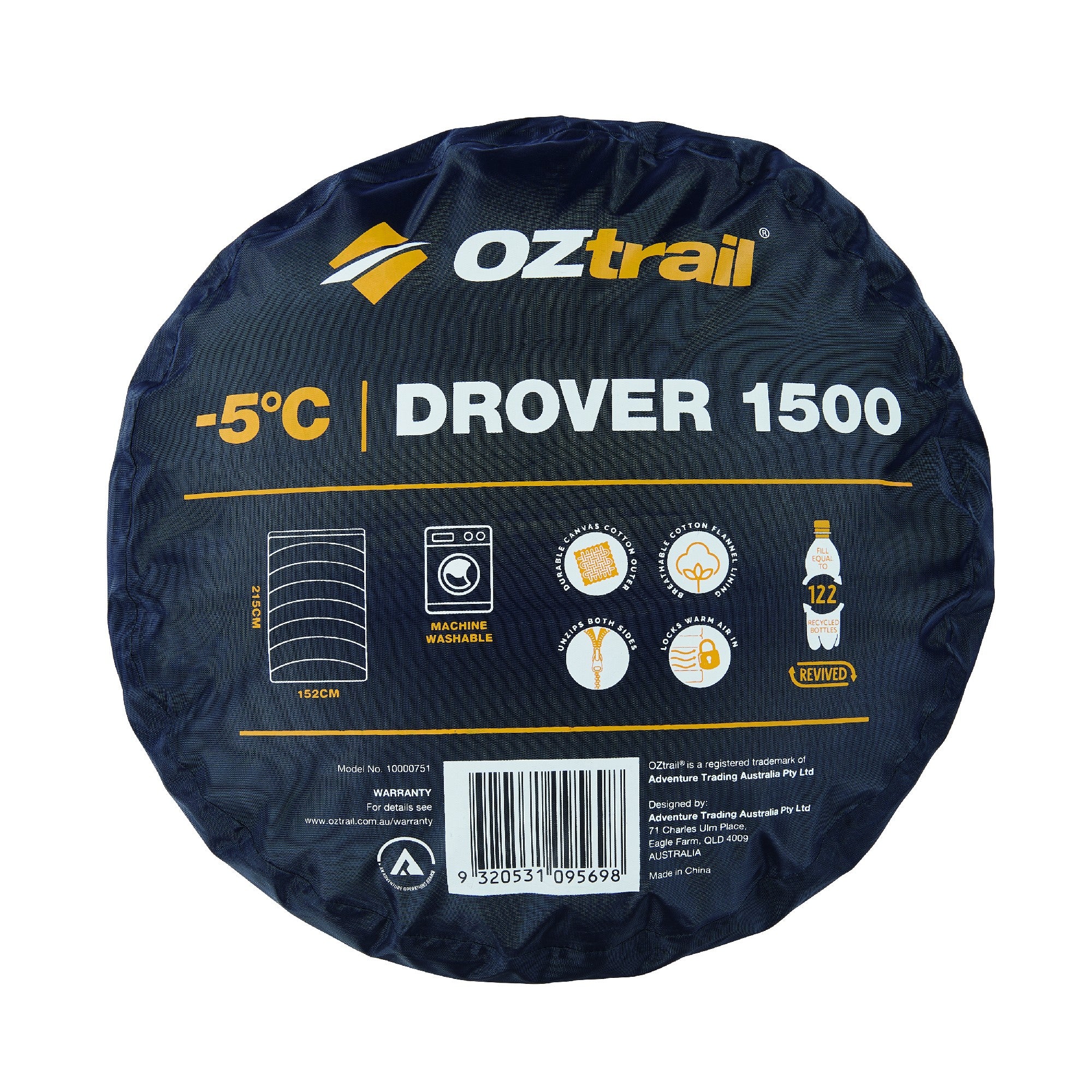 OZtrail Drover 1500 -5 Sleeping Bag