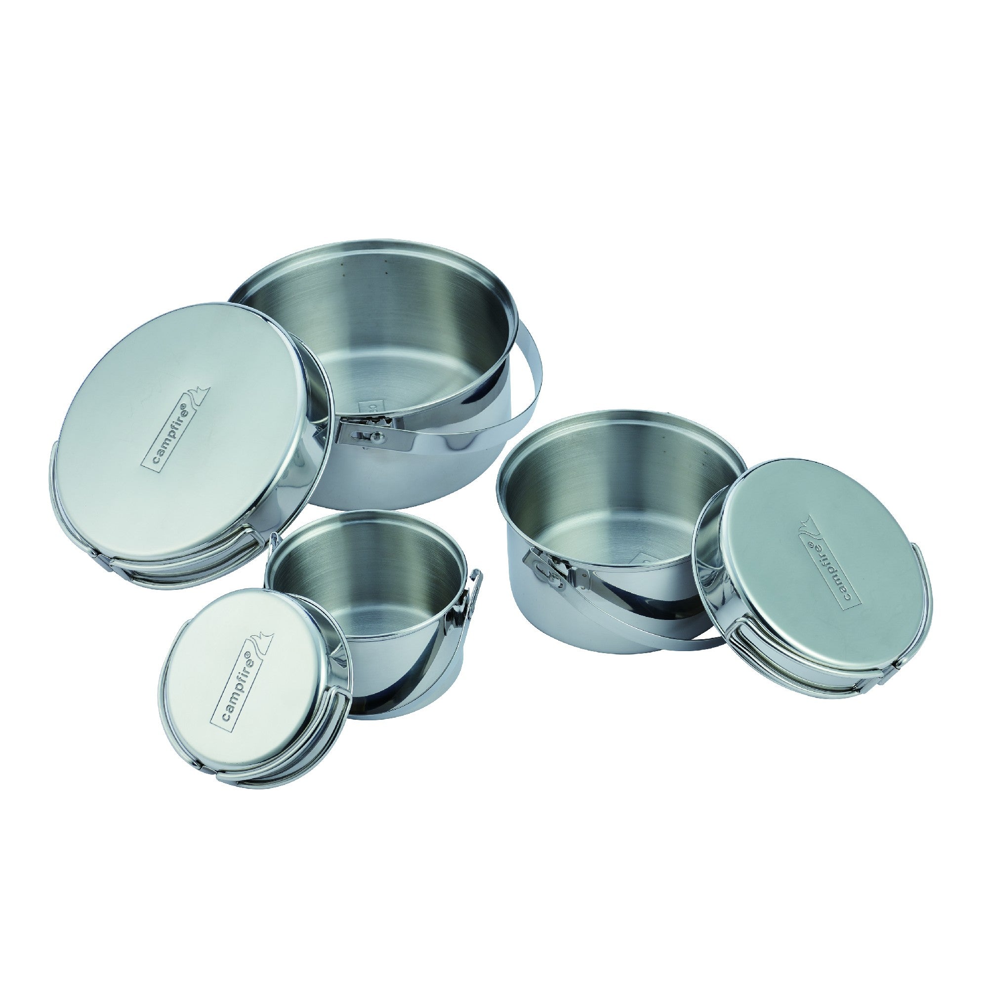 Campfire 6-Piece Stainless Steel Pot Set