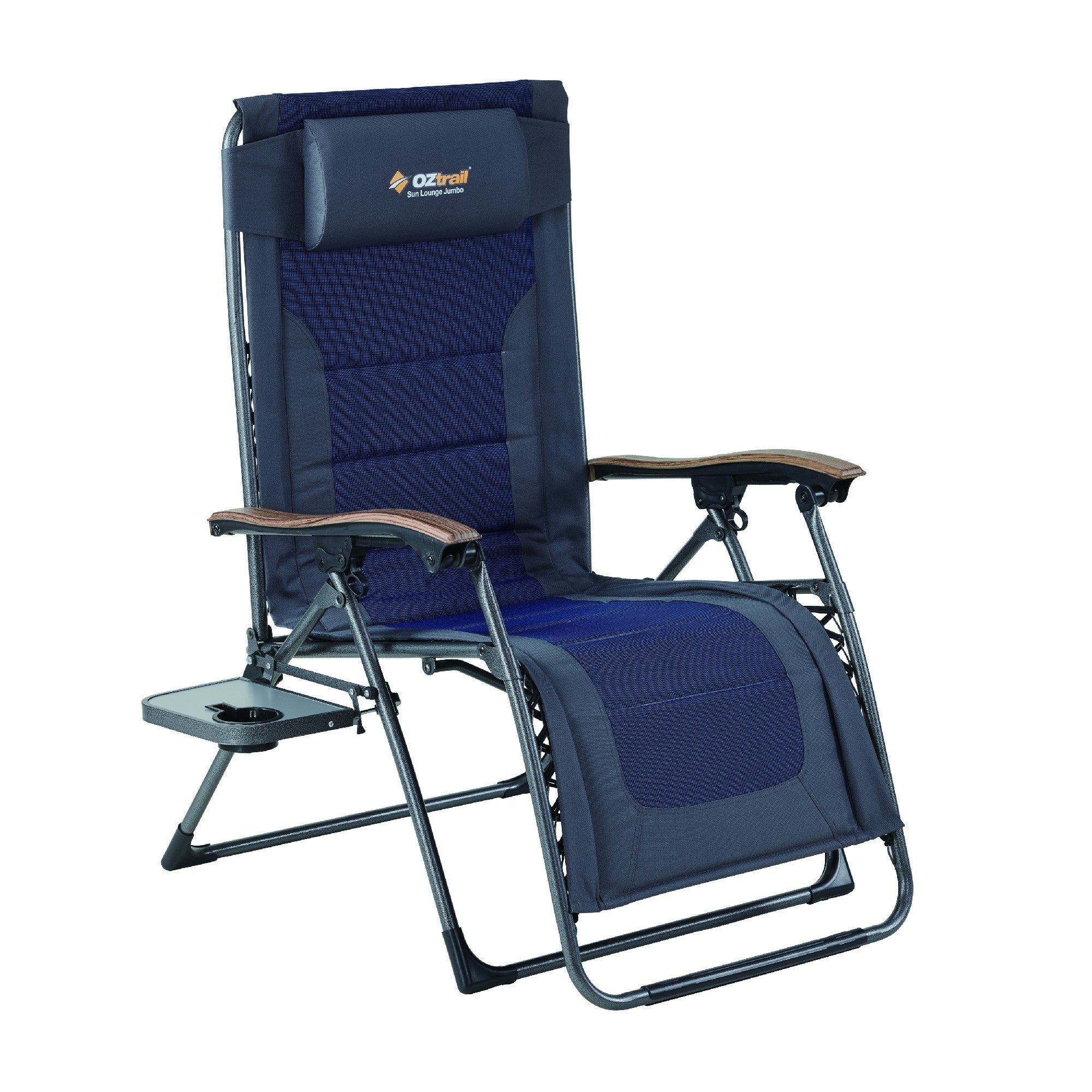 OZtrail Jumbo Sun Lounge - Navy