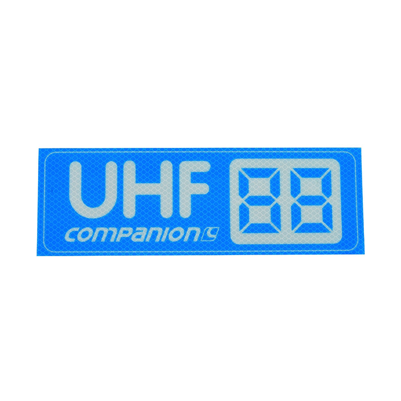 Companion UHF Channel Sticker