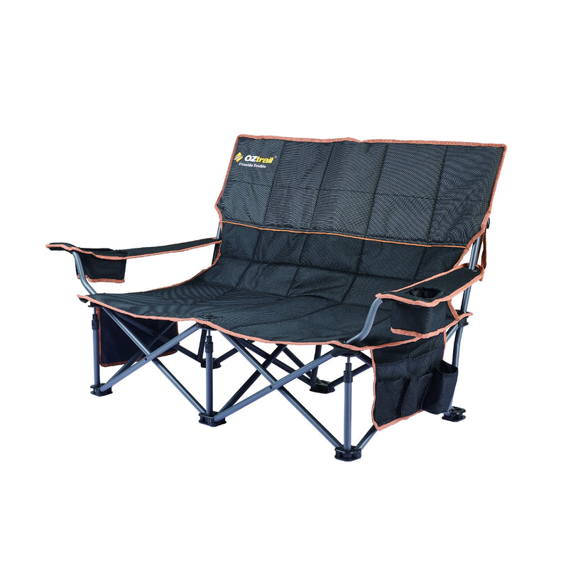 OZtrail Fireside Double Chair - Black