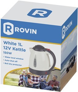 Rovin 1L 12V Kettle (White)