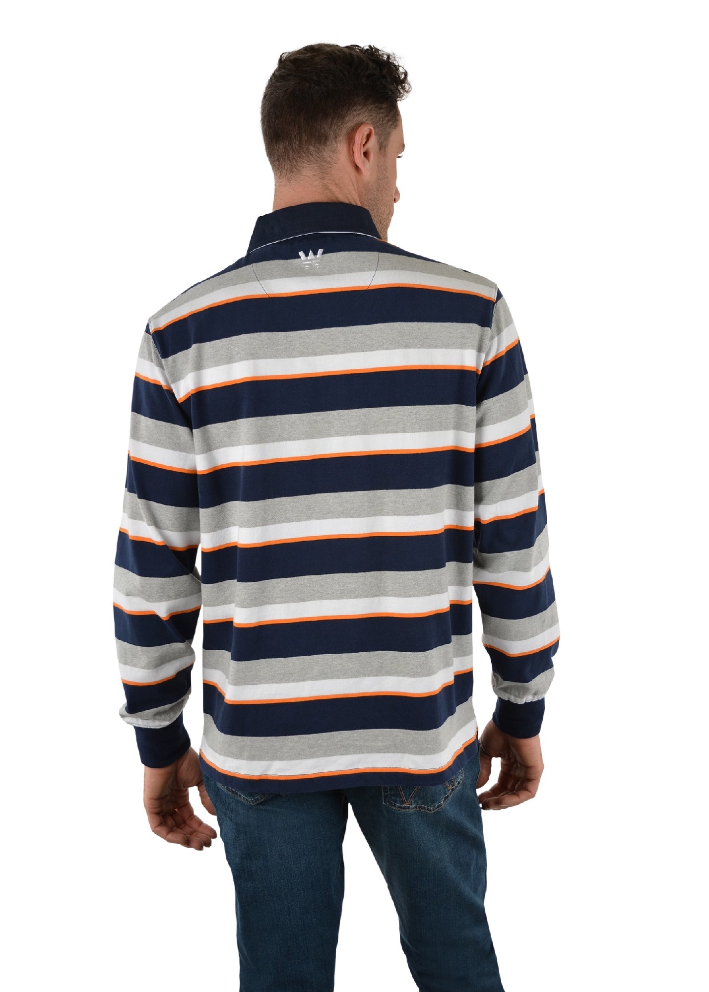 Wrangler Men’s Lewis Stripe Rugby