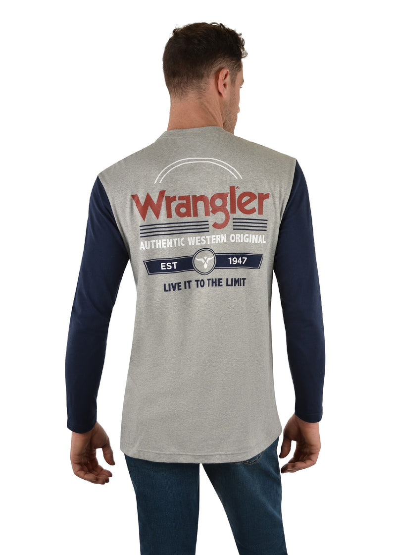 Wrangler Men’s Brando Long Sleeve Tee