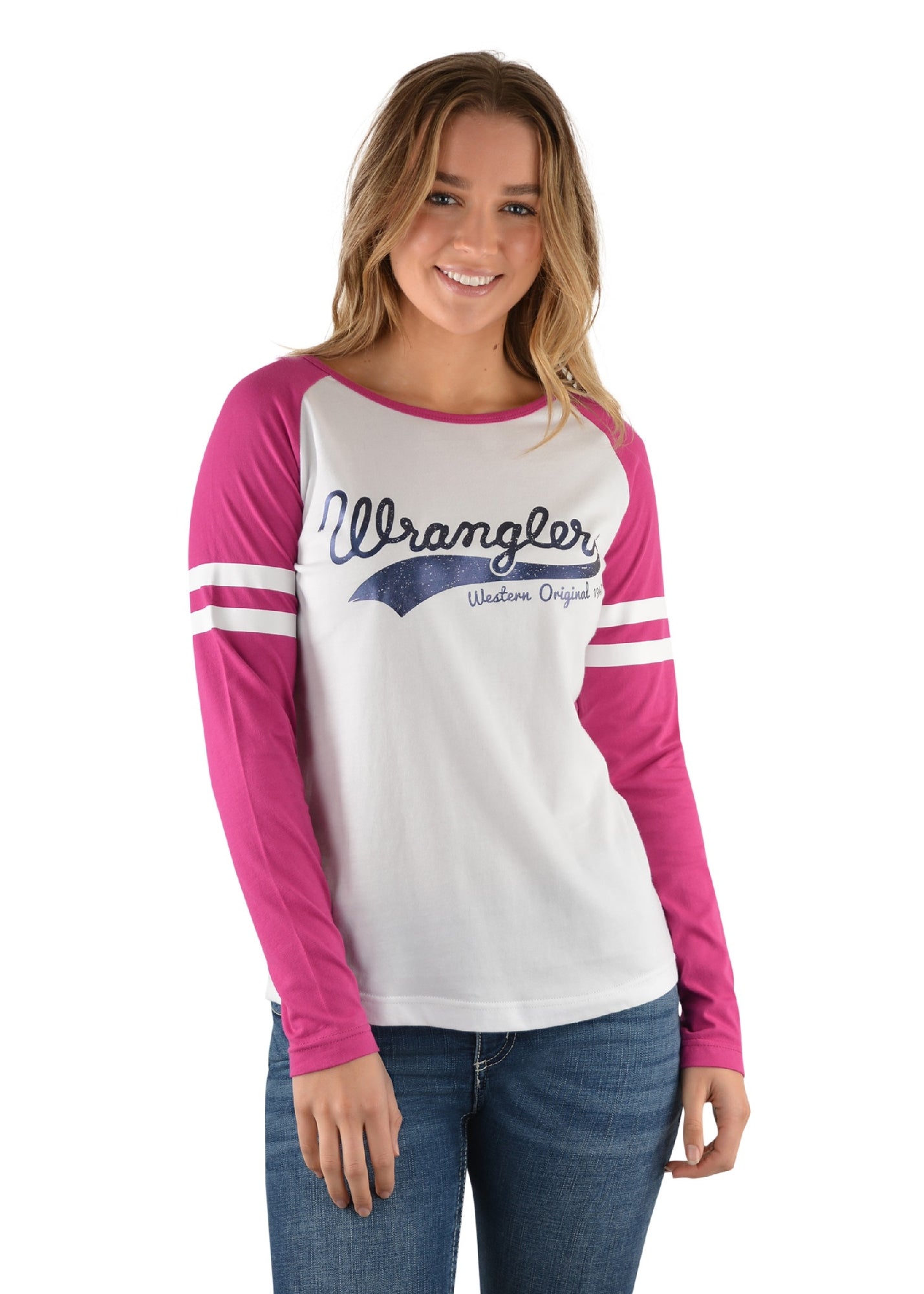 Wrangler Women’s Emin Long Sleeve Raglan Tee