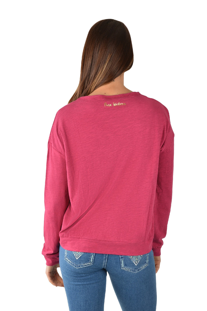 Pure Western Women's Lacey LS Tee