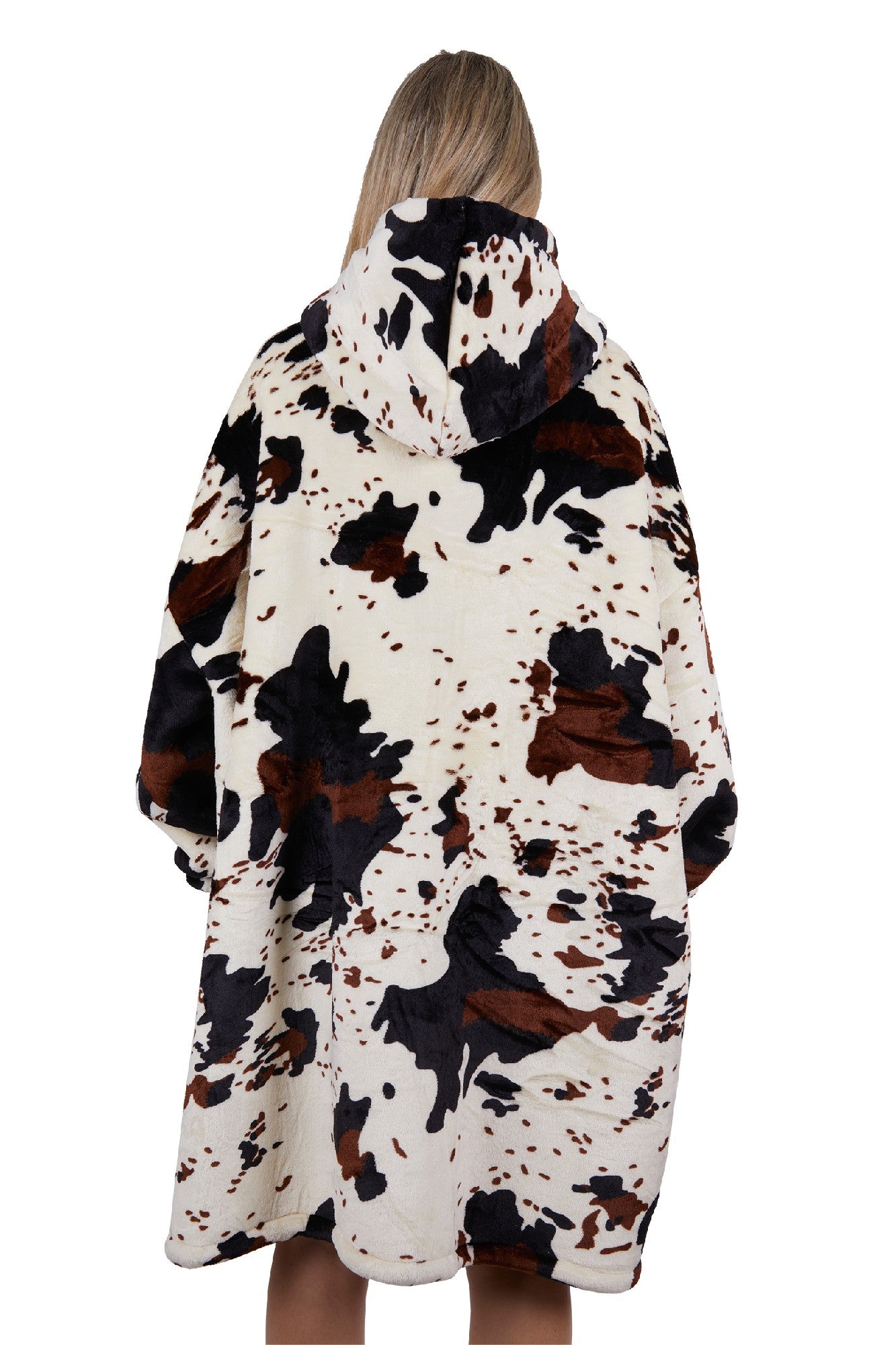 Pure Western Cow Print Snuggle Hoodie