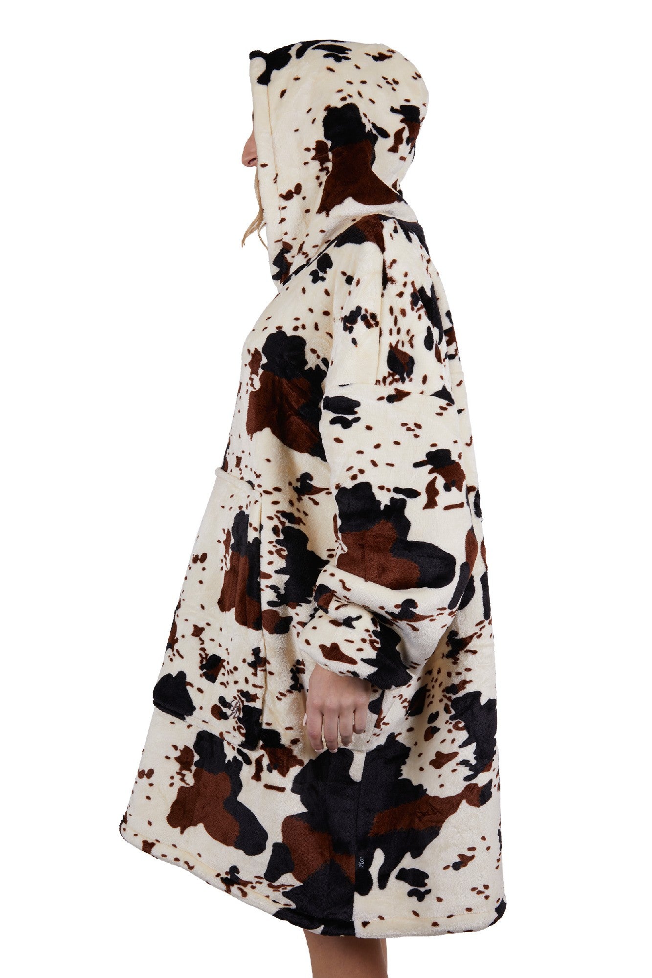 Pure Western Cow Print Snuggle Hoodie